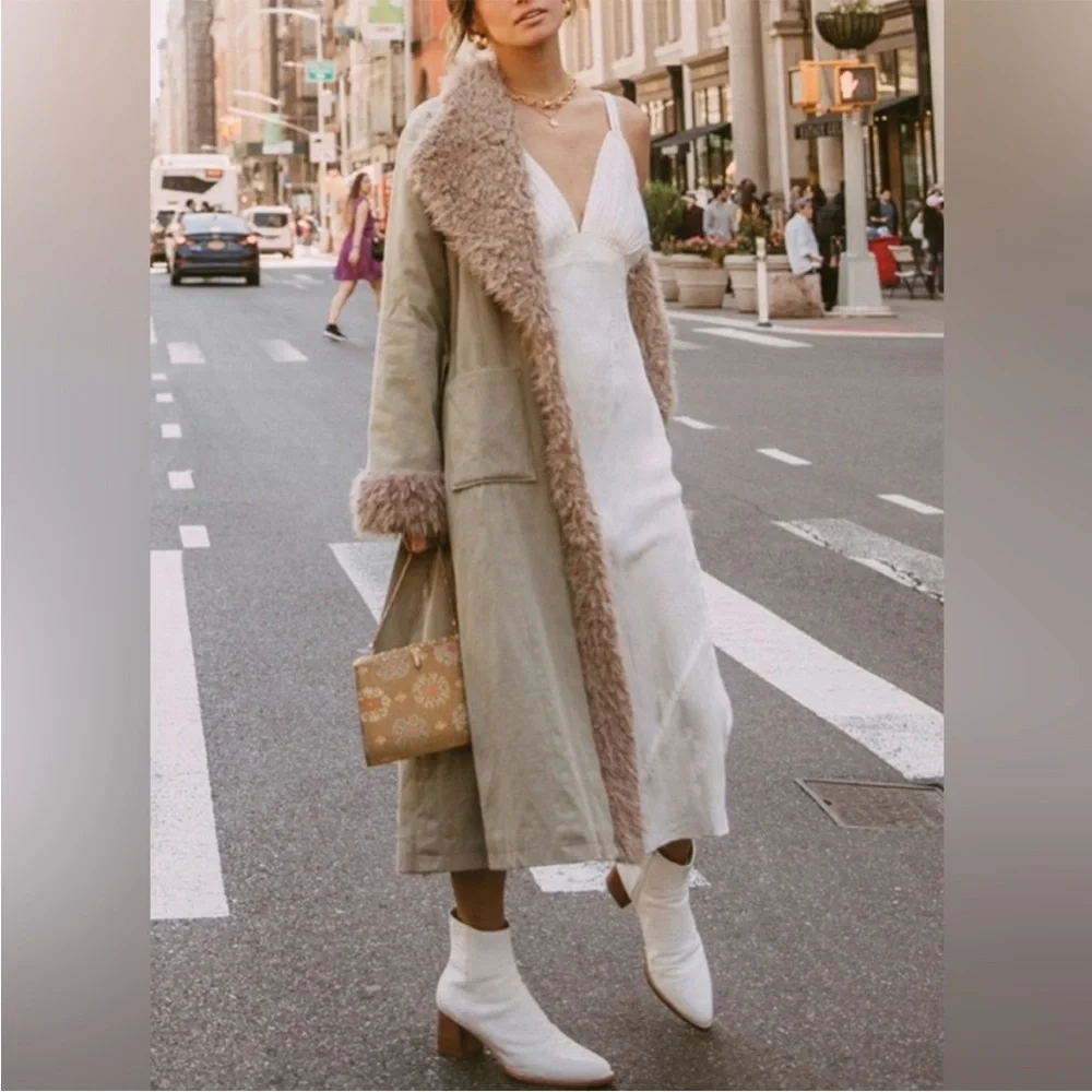 SPELL | Eagleback Duster Coat Khaki Eagle S/M - Picture 3 of 11